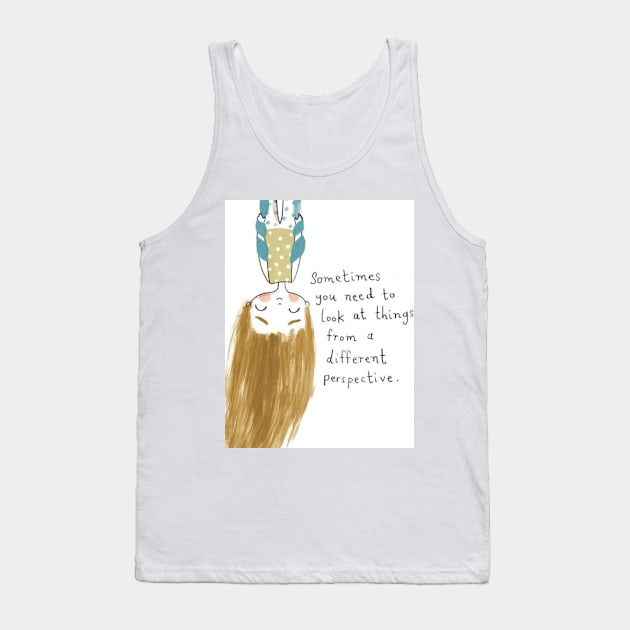 yoga girl Tank Top by Antarman